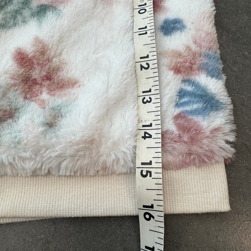 Vintage Y2K Juicy Couture Floral Toddler Youth Fur White Crewneck Pullover 3T - Picture 5 of 5